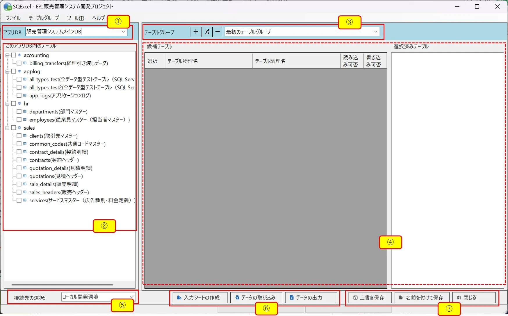 IO操作画面の構成